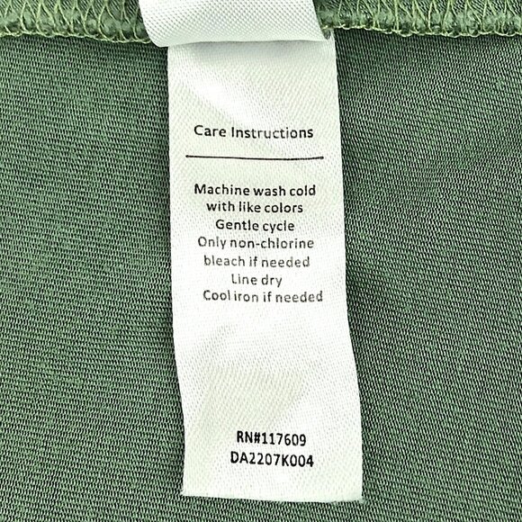 DownEast Sea Green Pintuck Short Sleeve Midi Dress Rayon/Spandex Size XS - Picture 10 of 10